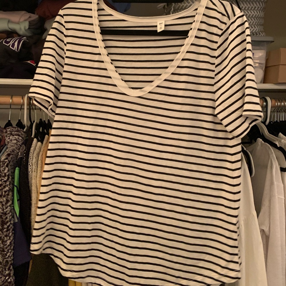 Striped short sleeve